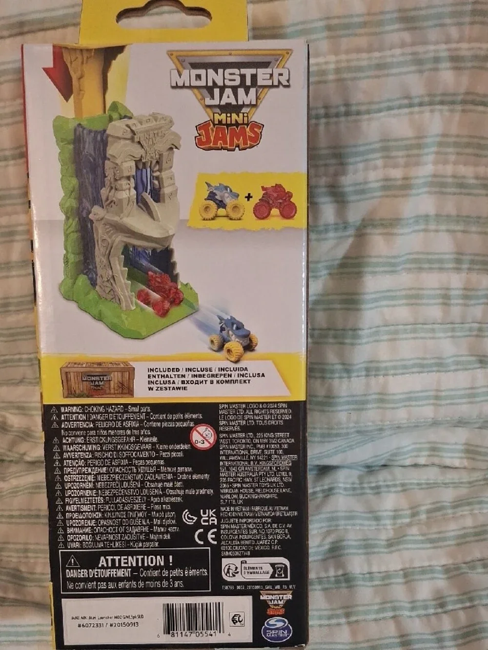 Monster Jam Mini Jams Megalodon Jungle Blaster Toy - Blue & Orange